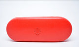 Leather Eyeglasses Case Large-Red-edocollection